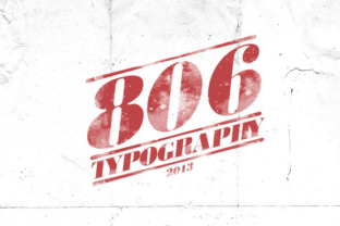 806 Typography: A Display Font for Crafters and Makers
