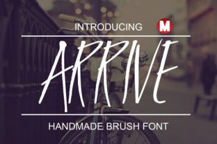 Arrive: A Brush Font for Editorial Layouts and Branding