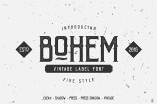 Bohem: A Vintage Display Font Family for Bold Branding