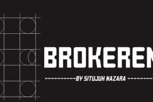 Brokeren: A Bold Display Font for Modern Editorial Design