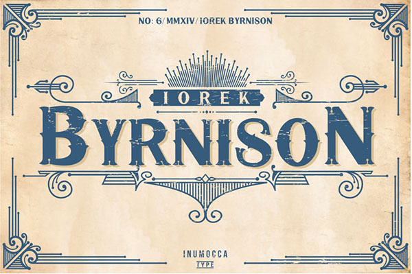 Byrnison Display Font for Bold Brand Identity