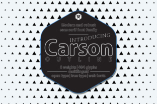 Carson Outline Display Font for Thoughtful Editorial Design