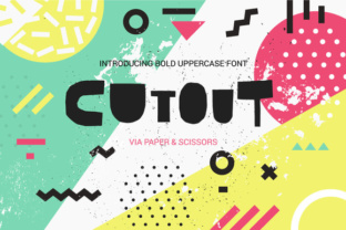 Cutout Font: A Bold Display Typeface for Creative Brands