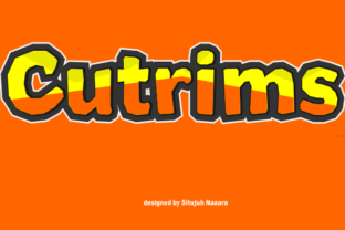 Cutrims: A Bold Display Font with Character