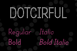 Dotcirful: A Playful Display Font for Memorable Branding