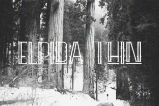 Elpida Thin: A Delicate Outline Display Font for Web Design