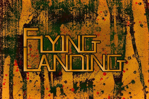 Flying Landing Display Font for Bold Futuristic Headlines