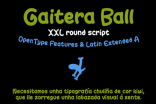 Gaitera Ball: A Handwritten Display Font for Business Branding