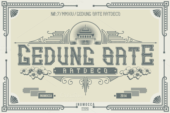 Gedung Sate: An Art Deco Display Font for Distinctive Branding