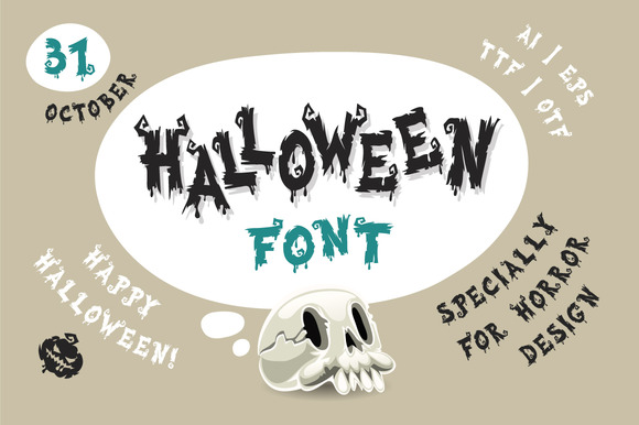 Halloween Display Font: Spooky Typography for Editorial Design