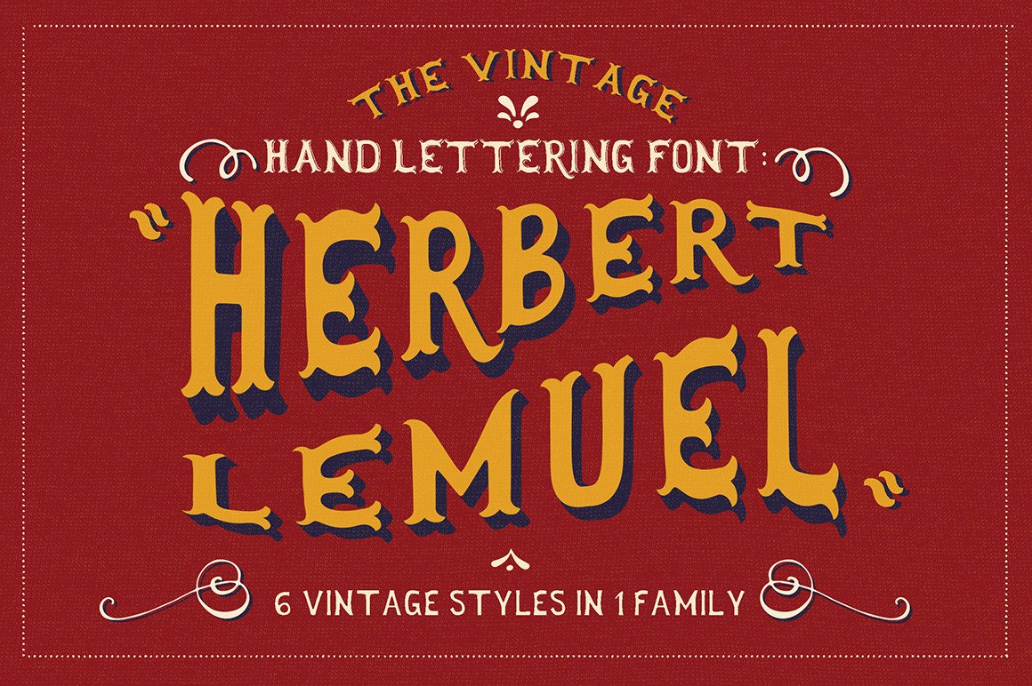 Herbert Lemuel Vintage Display Font for Editorial Projects