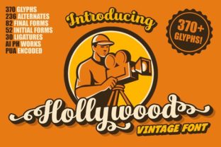 Hollywood Font Review: A Vintage Display Typeface