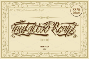 InuTattoo Script Display Font for Bold Web Branding