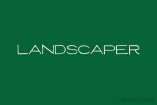 Landscaper: An Architect’s Handwriting Display Font