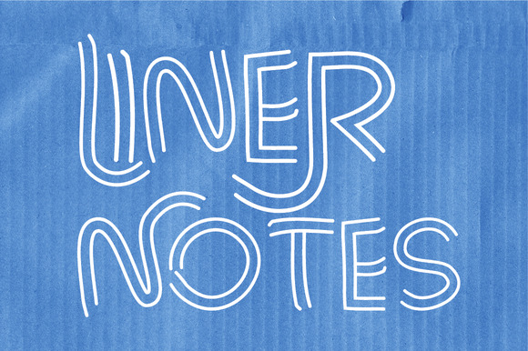 Liner Notes Family: A Scrawly Display Font for Campaign Graphics