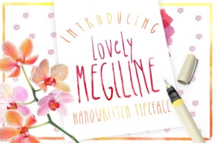 Megiline Font: A Playful Handwritten Display Typeface