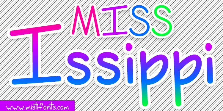 Miss Issippi Font for Handmade Labels and Craft Designs