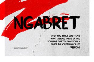 Ngabret: A Painterly Brushed Display Font for Campaign Creatives
