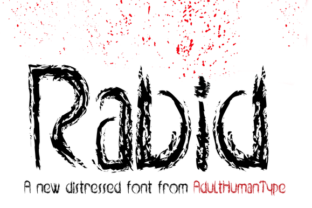 Rabid: A Distressed Display Font for Editorial Design