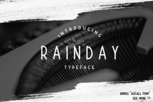 Rain Day Display Font: Masterful Typographic Designs for Makers
