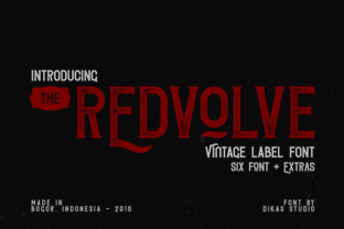 Redvolve: A Vintage Label Font for Memorable Branding