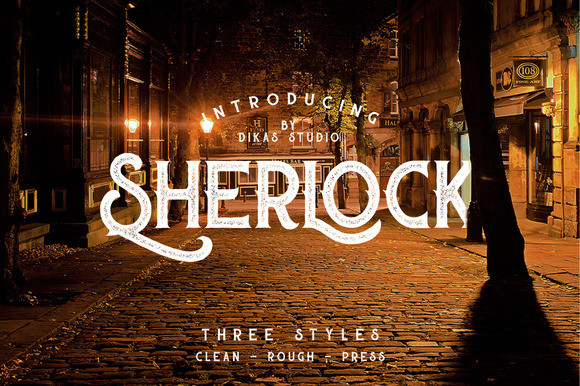 Sherlock Display Font: Vintage Typography for Campaigns