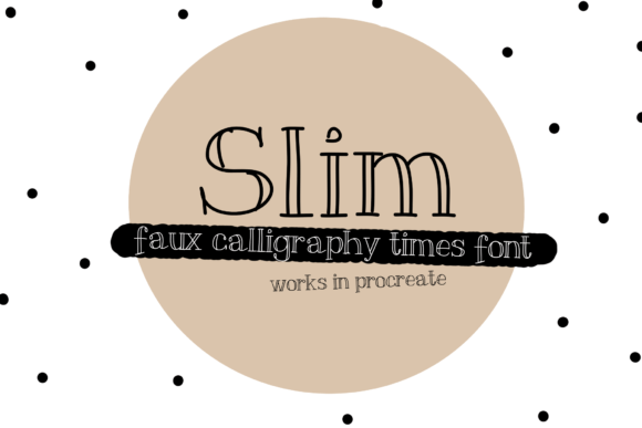 Slim: A Unique Outlined Serif Font for Creative Makers
