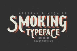 Smoking Typeface: Vintage Western Display Font for Digital Design