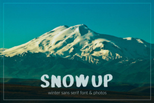 SnowUP Font: A Winter Display Typeface for Crafters and Sellers
