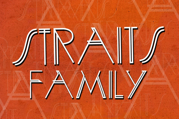 Straits Family: A Quirky All-Caps Display Font for Handmade Products