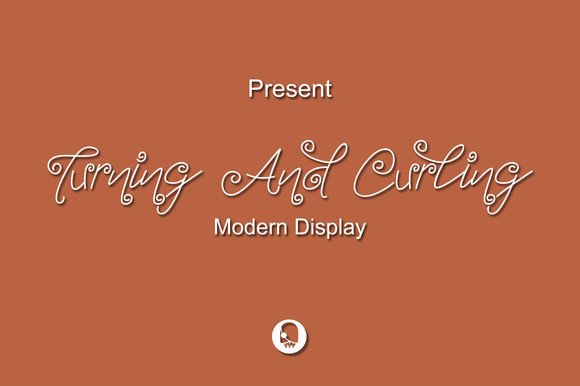 Turning and Curling: A Charming Display Font for Digital Brands