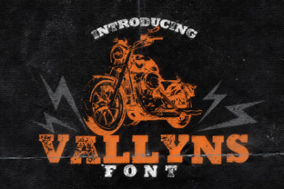 Vallyns: A Rough Stamped Display Font for Bold Branding