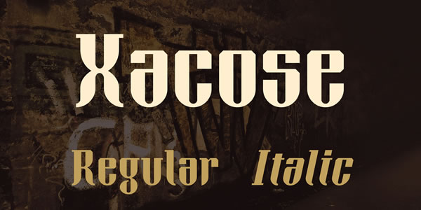 Xacose Display Font for Editorial Design and Publishing