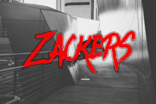 Zackers Font: A Gritty Horror Display Typeface for Campaigns